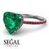 Heart Shape Emerald Ring - Noelle No. 51
